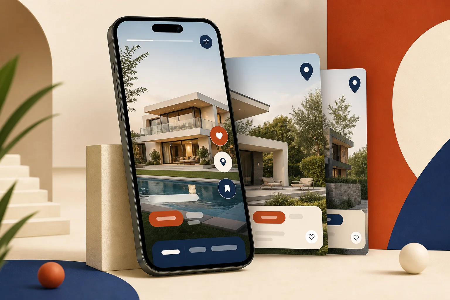 Dalelak real-estate mobile app visualization